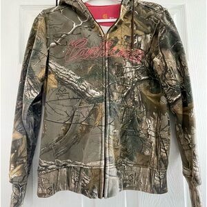 Camo & Pink Carhartt Zip Up Sweater